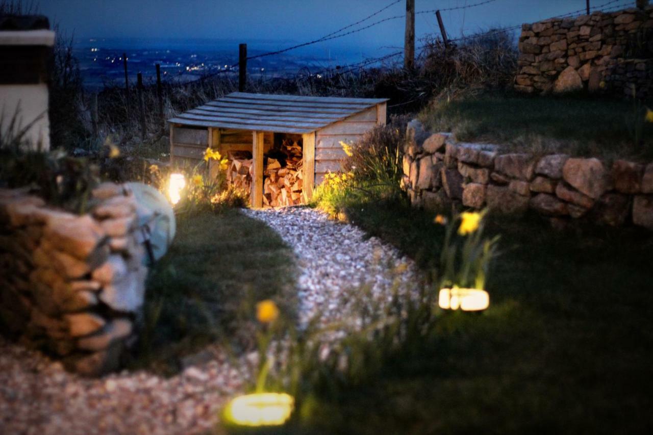 Scandi Cabin On A Hill, With Stunning Panoramic Views Ludgvan Esterno foto