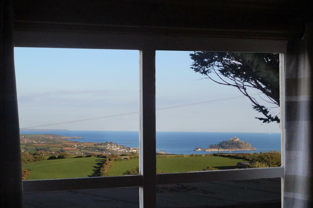 Scandi Cabin On A Hill, With Stunning Panoramic Views Ludgvan Esterno foto